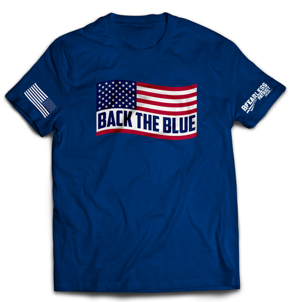 Back the Blue Men's Short Sleeve T-Shirt