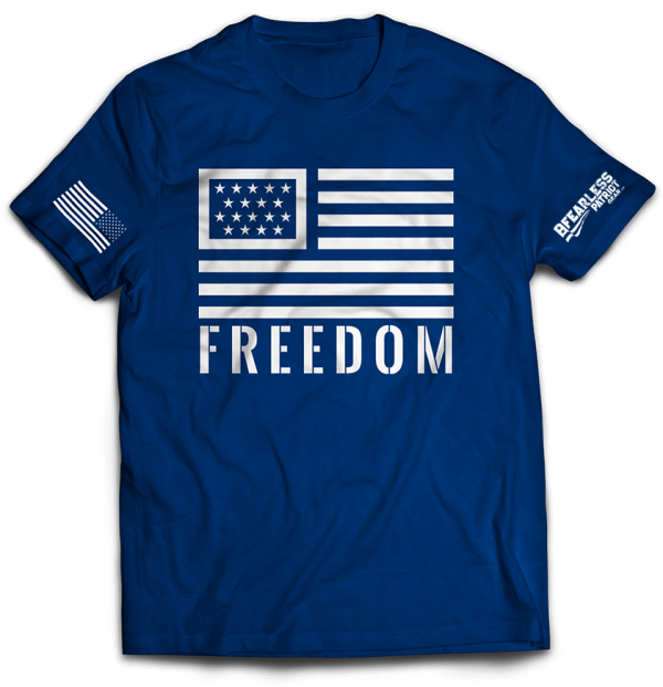 Freedom Flag Short Sleeve T-Shirt - Image 2