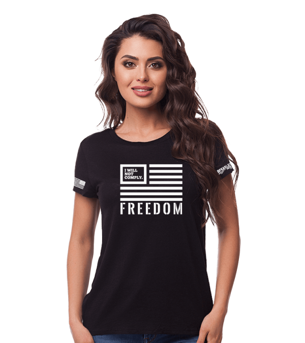 Freedom Flag Short Sleeve T-Shirt - Image 5