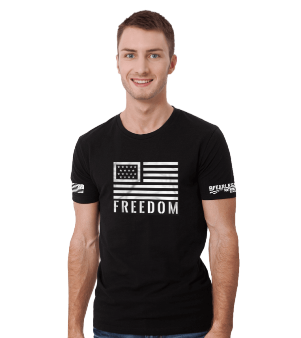 Freedom Flag Short Sleeve T-Shirt - Image 3