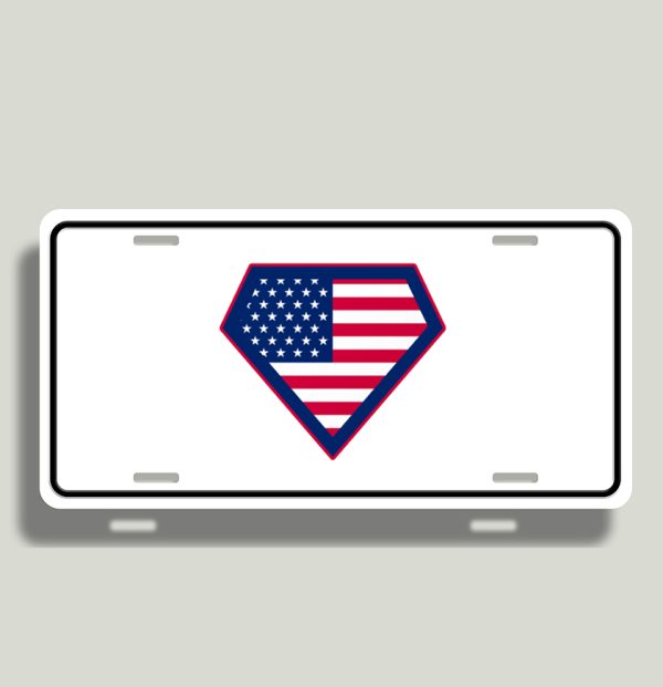 Patriot Superman License Plate