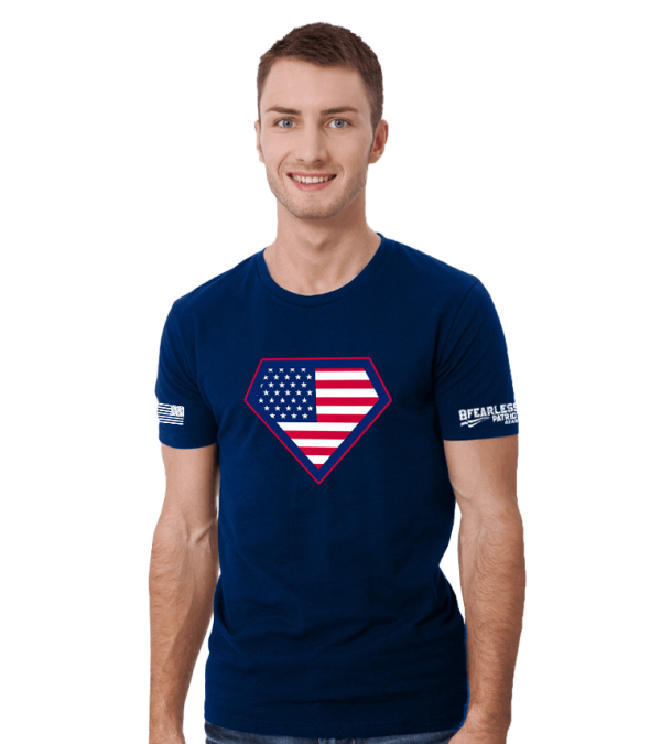 Patriot Superman Men's Short Sleeve T-Shirt - Image 3