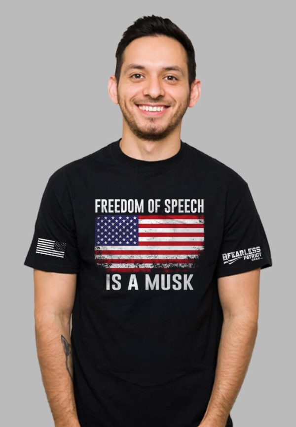 FREEDOM OF SPEECH IS A MUSK T-shirt