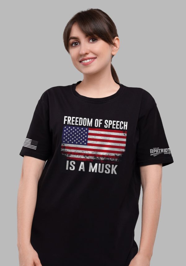 FREEDOM OF SPEECH IS A MUSK T-shirt - Image 2